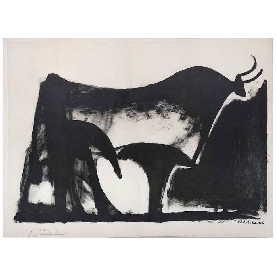 The Black Bull, from the series Toros y Toreros by Pablo Picasso