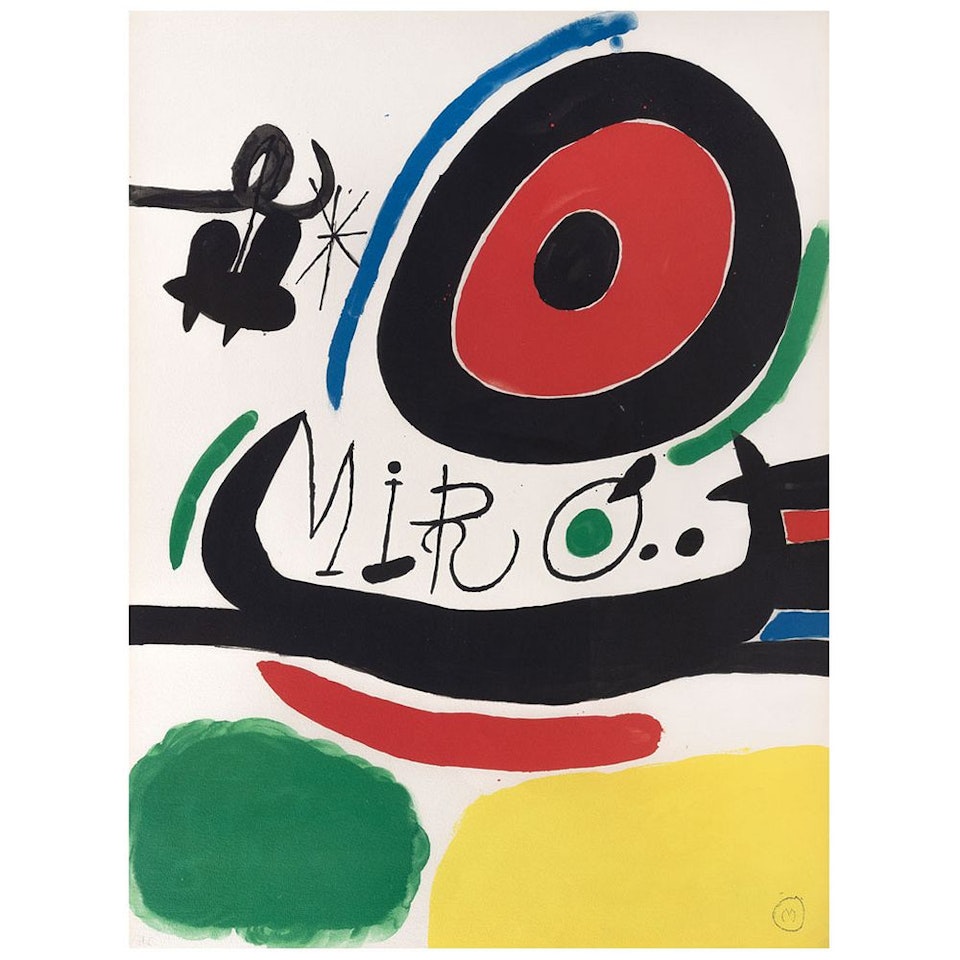 Poster for the Exhibition "Tres Libres de Joan Miró en Osaka" by Joan Miró