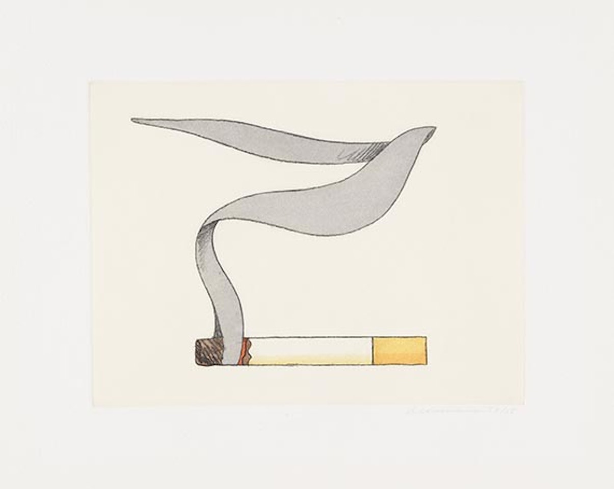 Smoking cigarette #2 by Tom Wesselmann