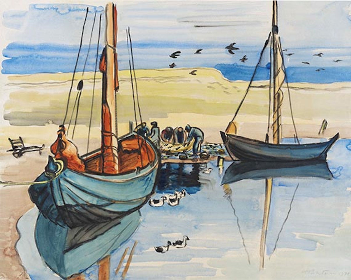 Fischerboote by Max Pechstein
