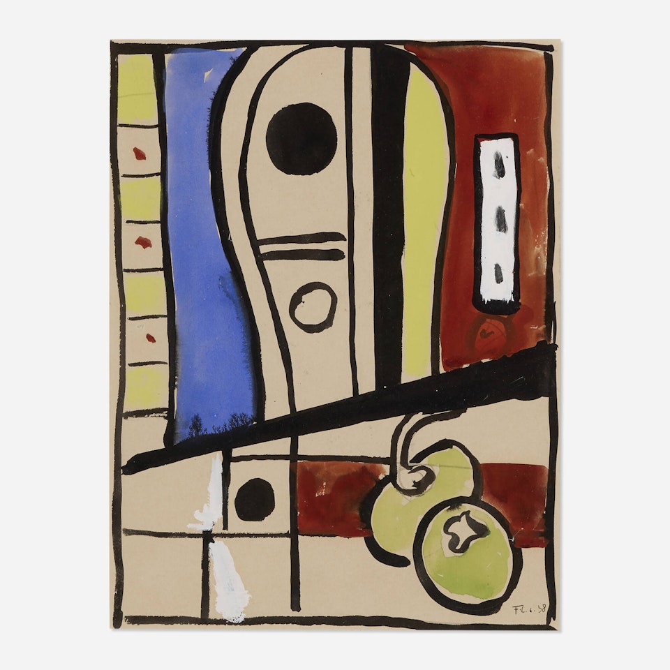 Mandoline et pommes by Fernand Leger