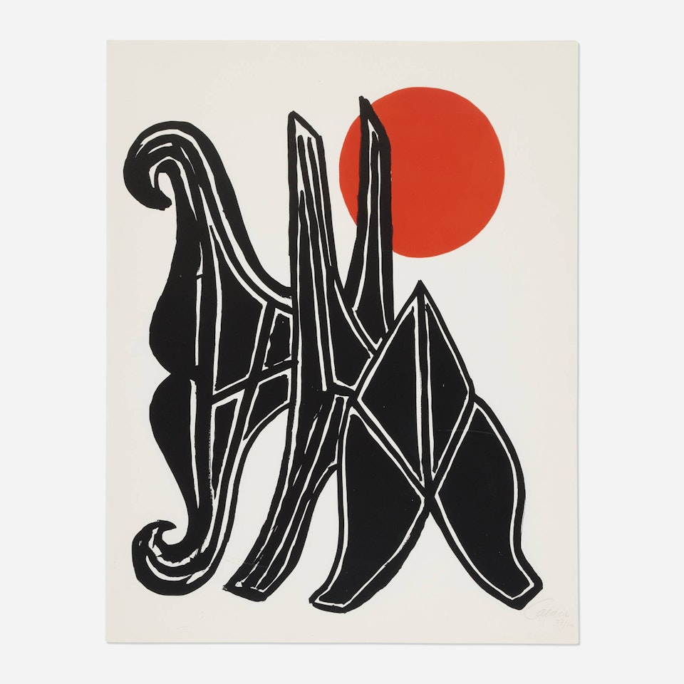 Jeune fille et sa suite by Alexander Calder