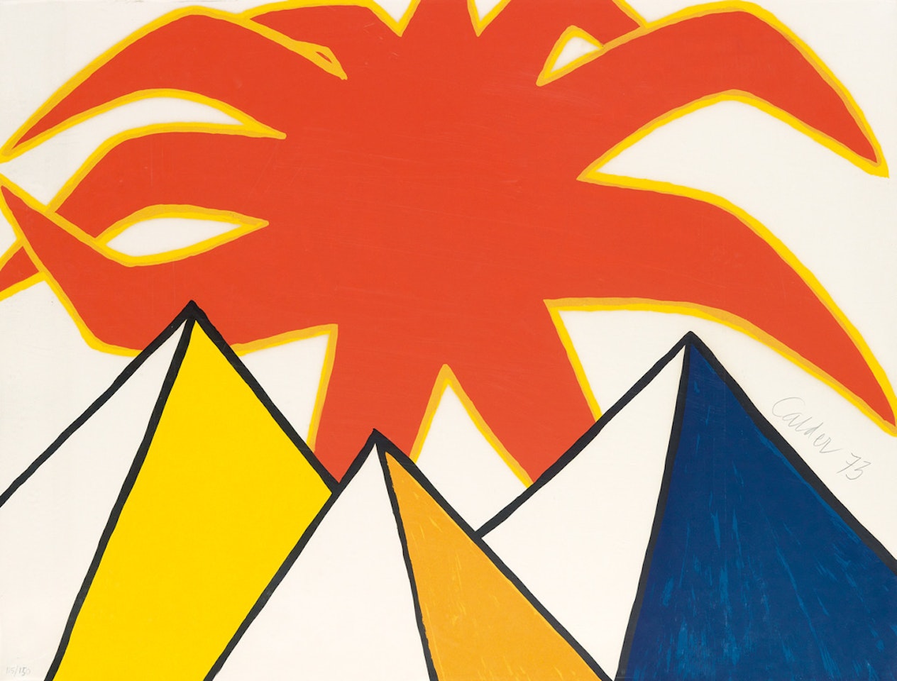 Pyramids and Sun by Alexander Calder