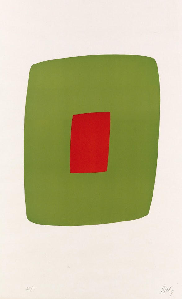 Green with Red by Ellsworth Kelly