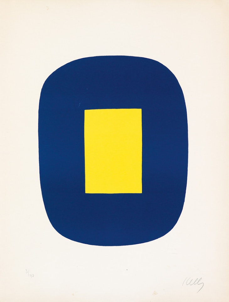 Blue with Yellow by Ellsworth Kelly