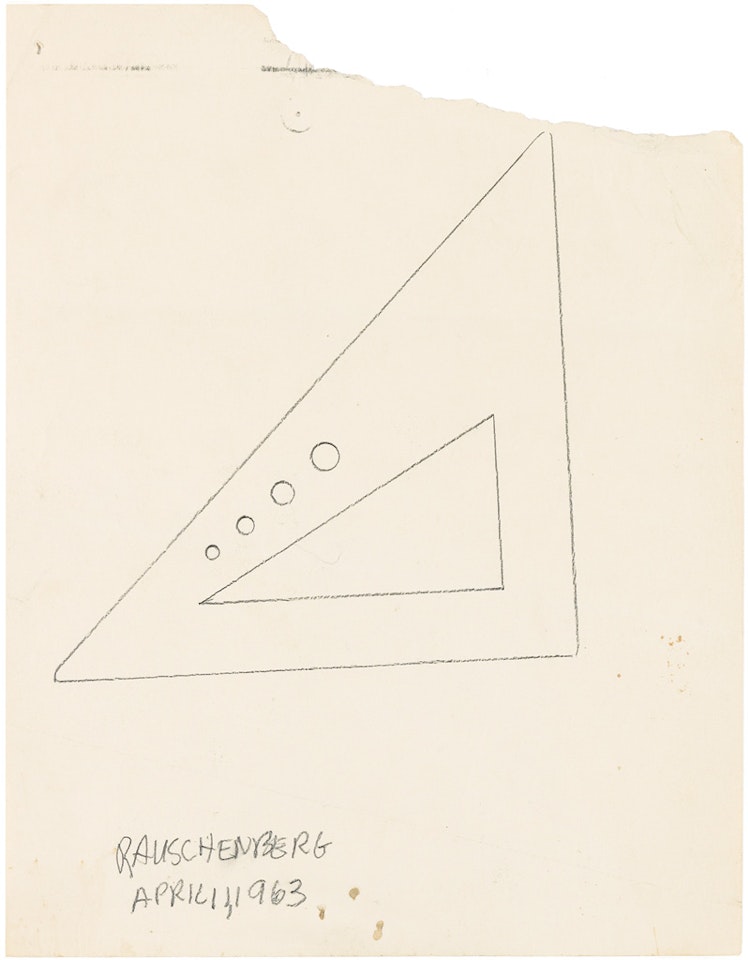 Protractor by Robert Rauschenberg