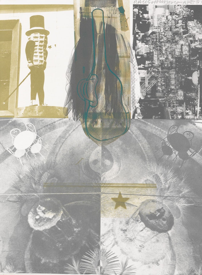 American Pewter with Burroughs III by Robert Rauschenberg