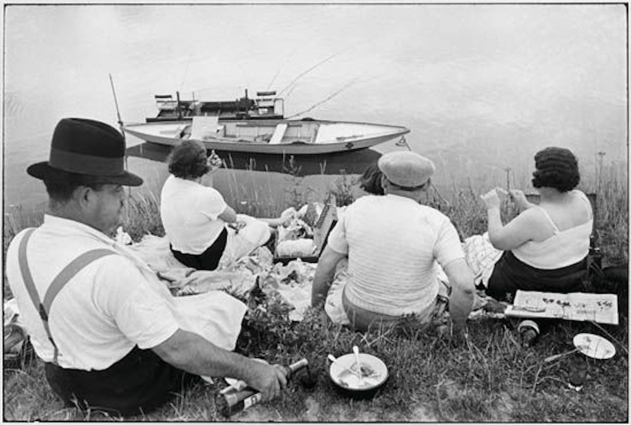 On the banks of the Marne by Henri Cartier-Bresson