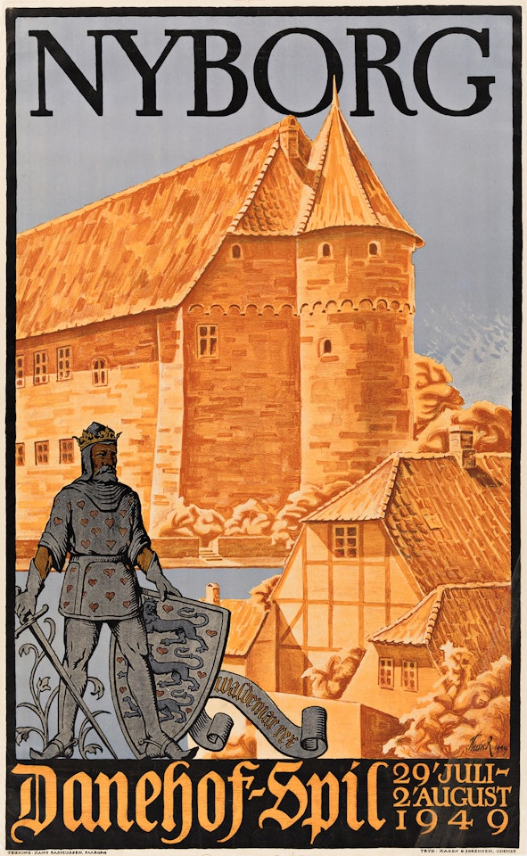 [DANISH TRAVEL.] Group of 7 posters by Various Artists