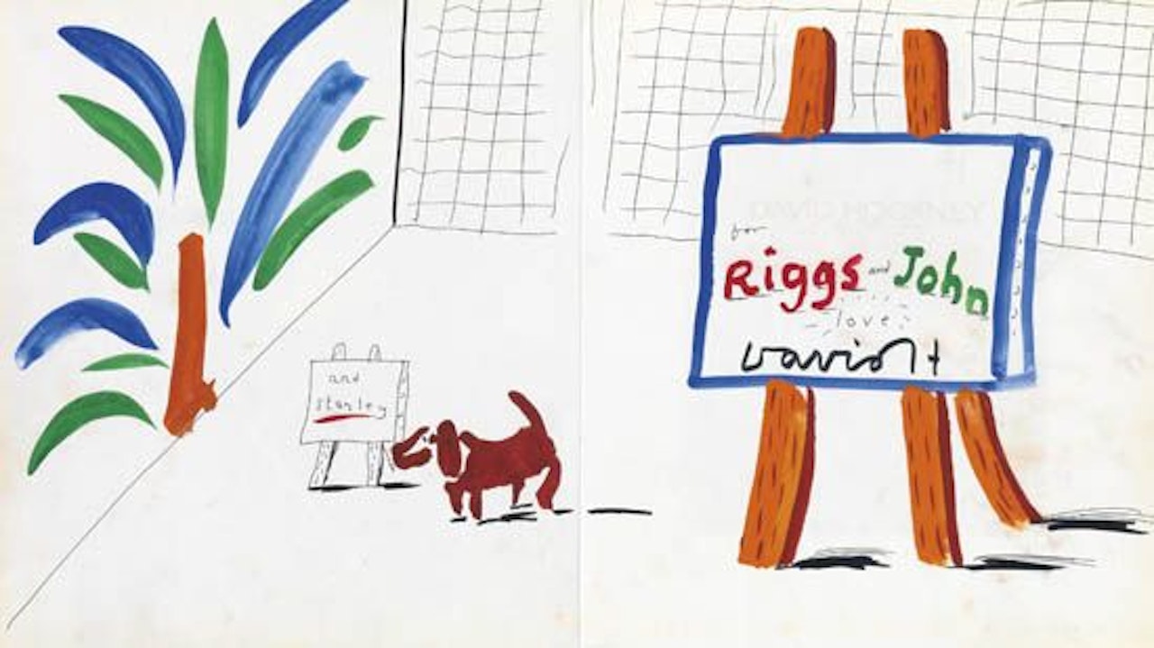 For Riggs and John by David Hockney