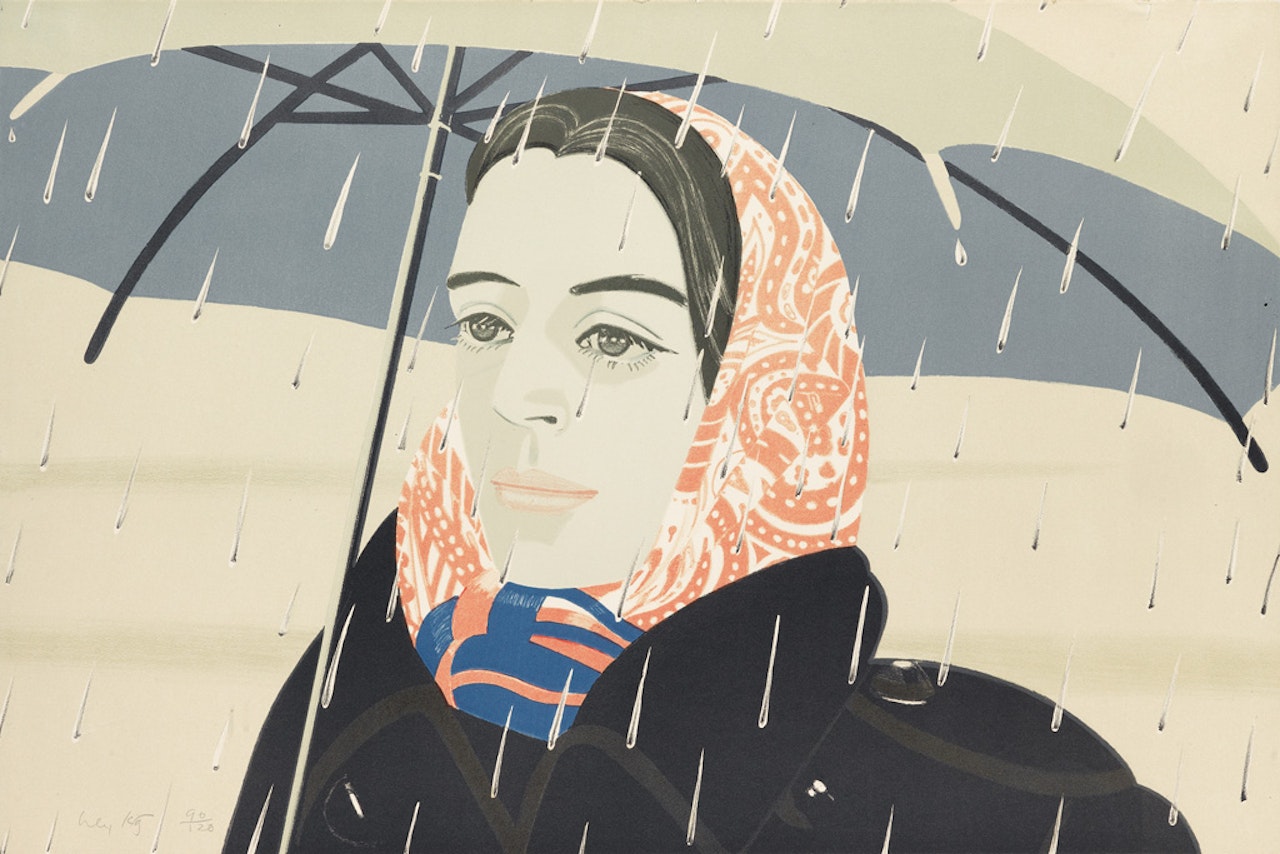 Blue Umbrella by Alex Katz