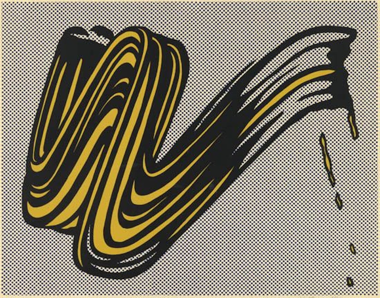 Brushstroke by Roy Lichtenstein