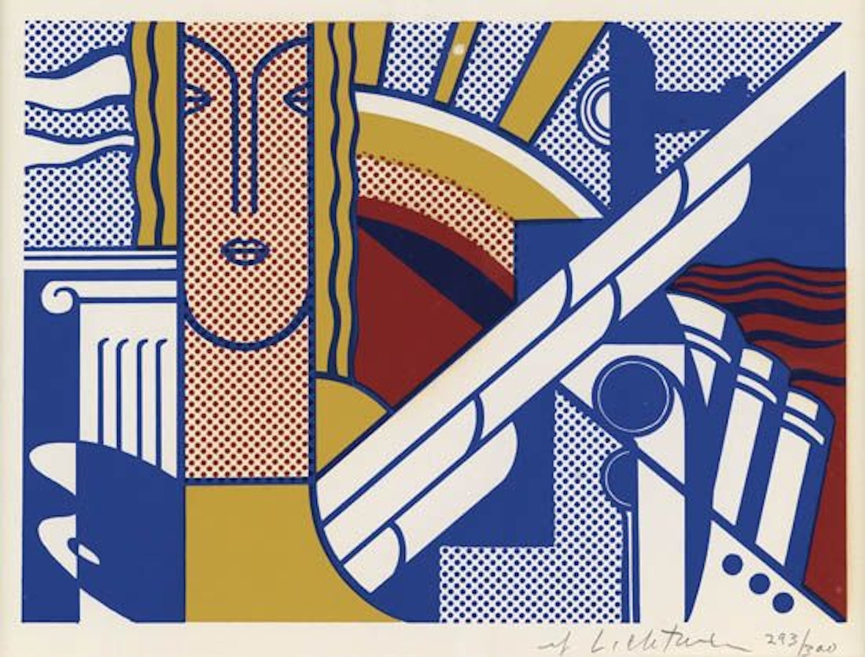 Modern Art Poster by Roy Lichtenstein