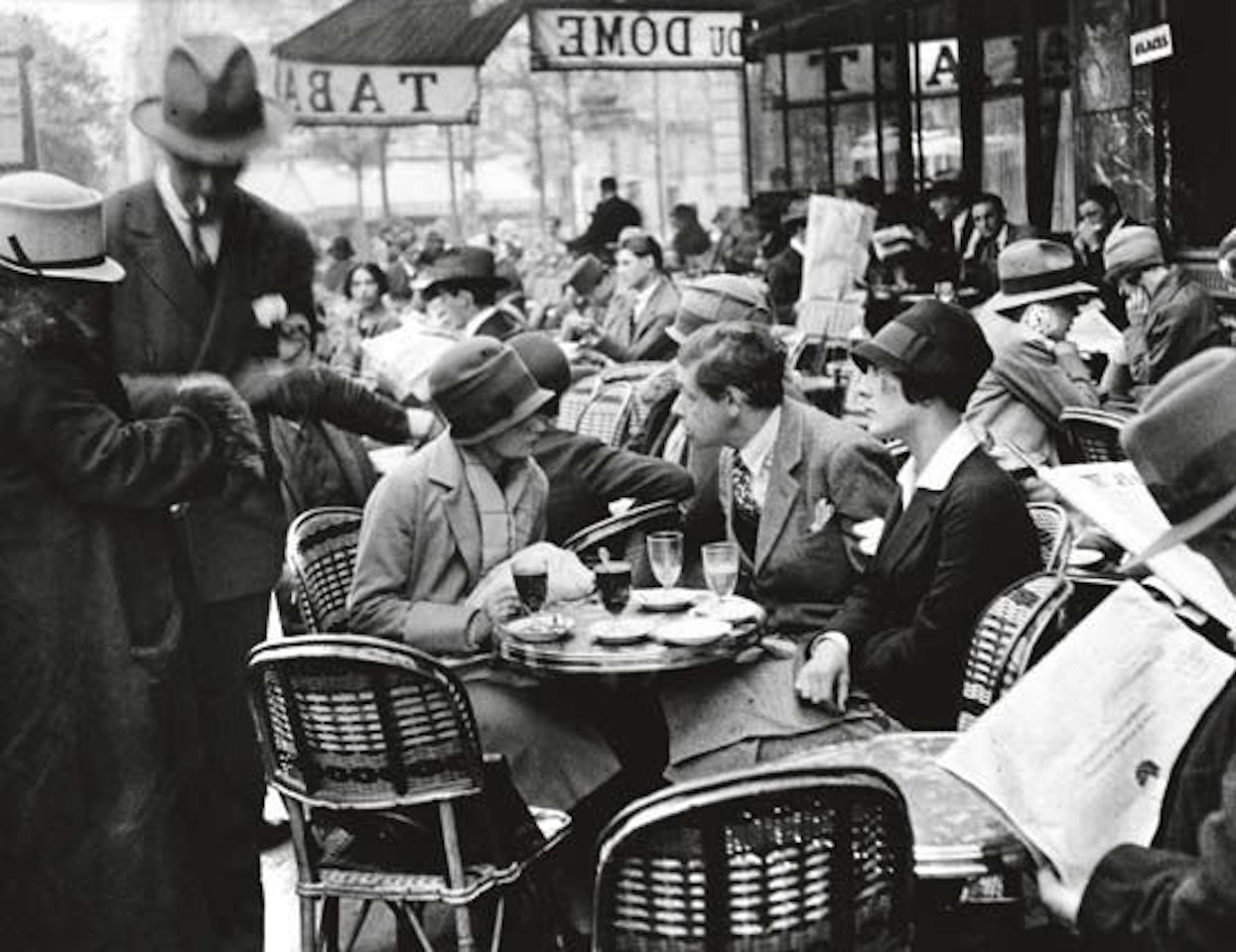 Cafe du Dome, Paris by André Kertész