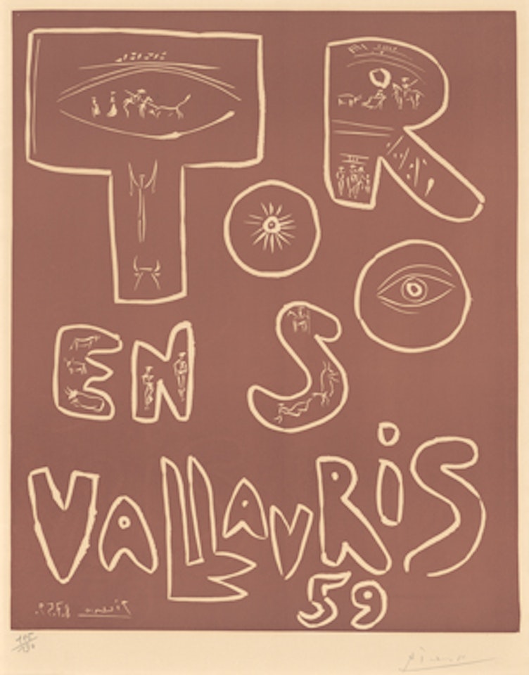 Toros en Vallauris 1959 (Bulls in Vallauris) by Pablo Picasso
