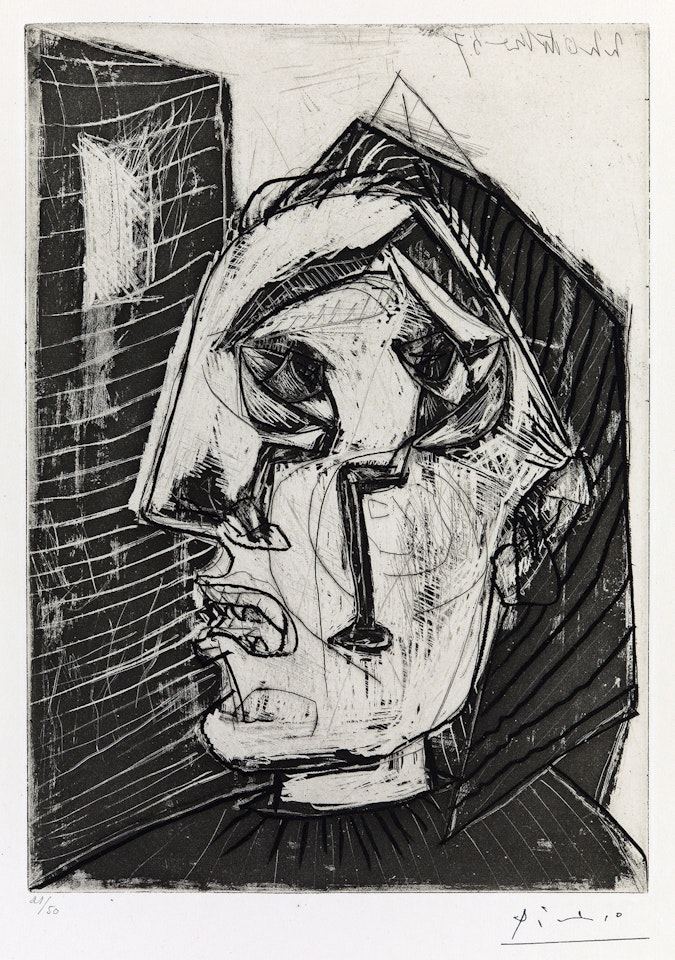 Femme qui Pleure devant un Mur by Pablo Picasso