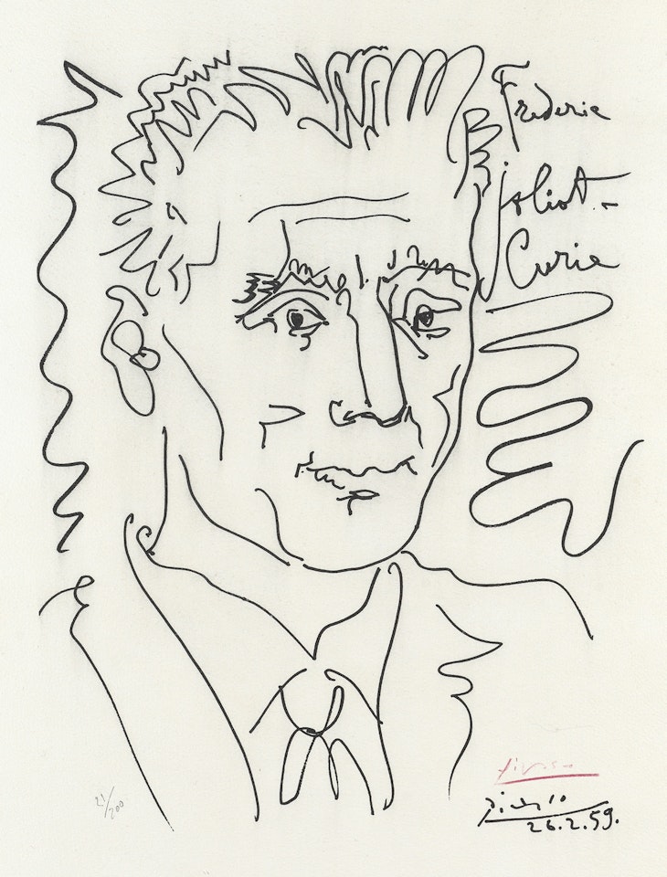 Frédéric Joliot-Curie by Pablo Picasso