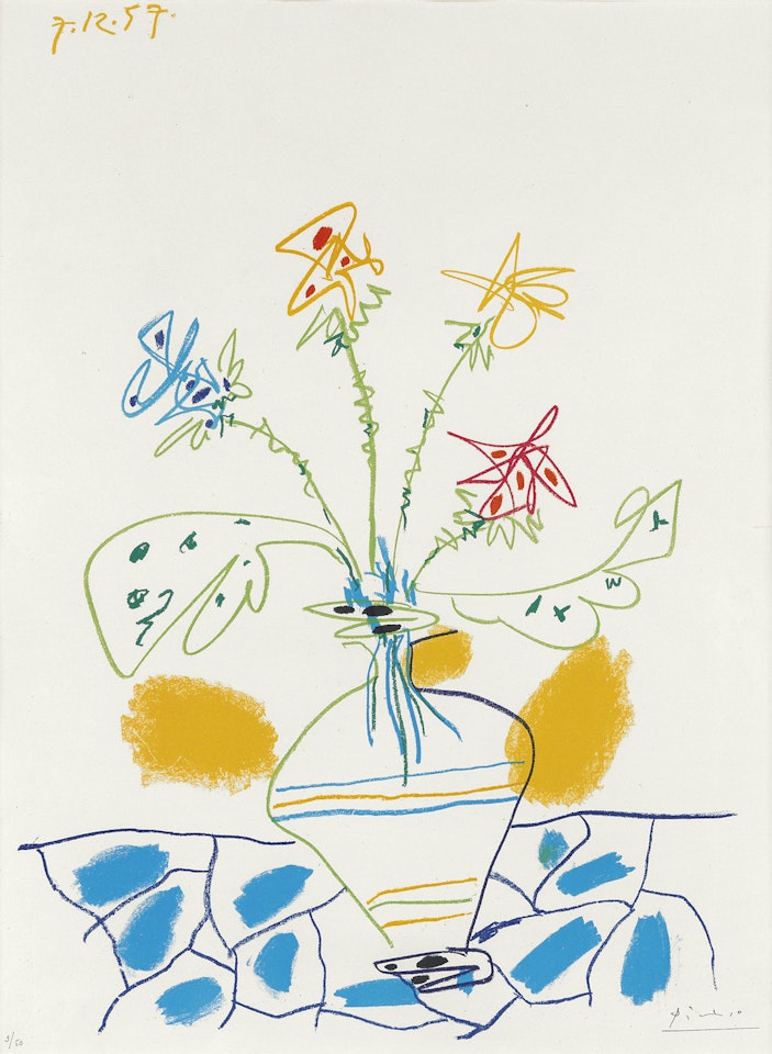 Vase de Fleurs by Pablo Picasso