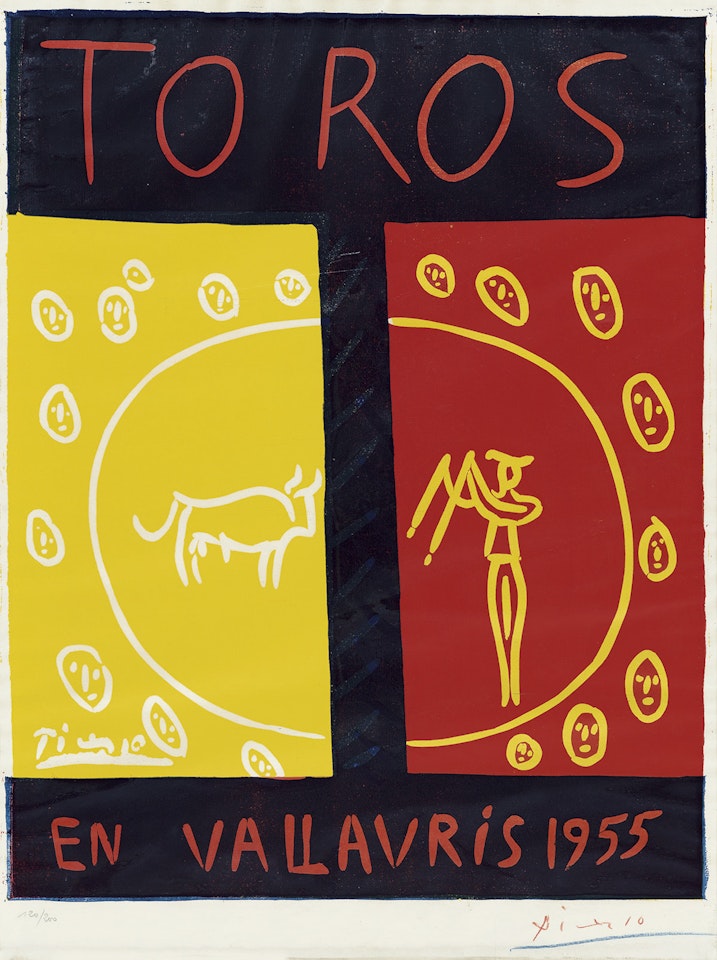 Toros en Vallauris by Pablo Picasso