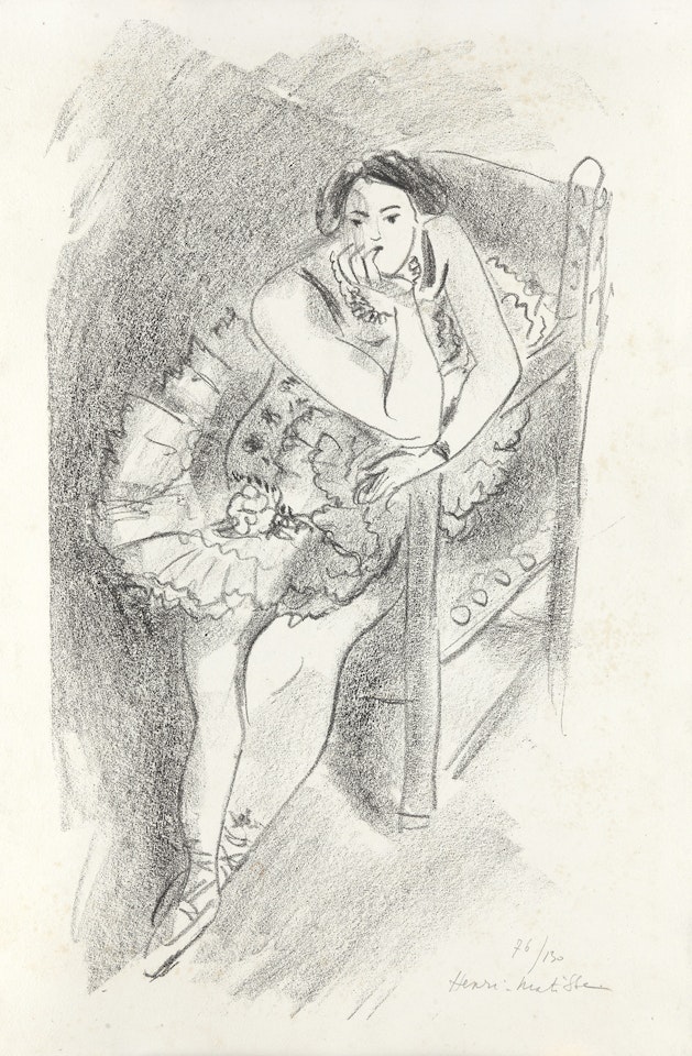 Danseuse au fauteuil en bois by Henri Matisse