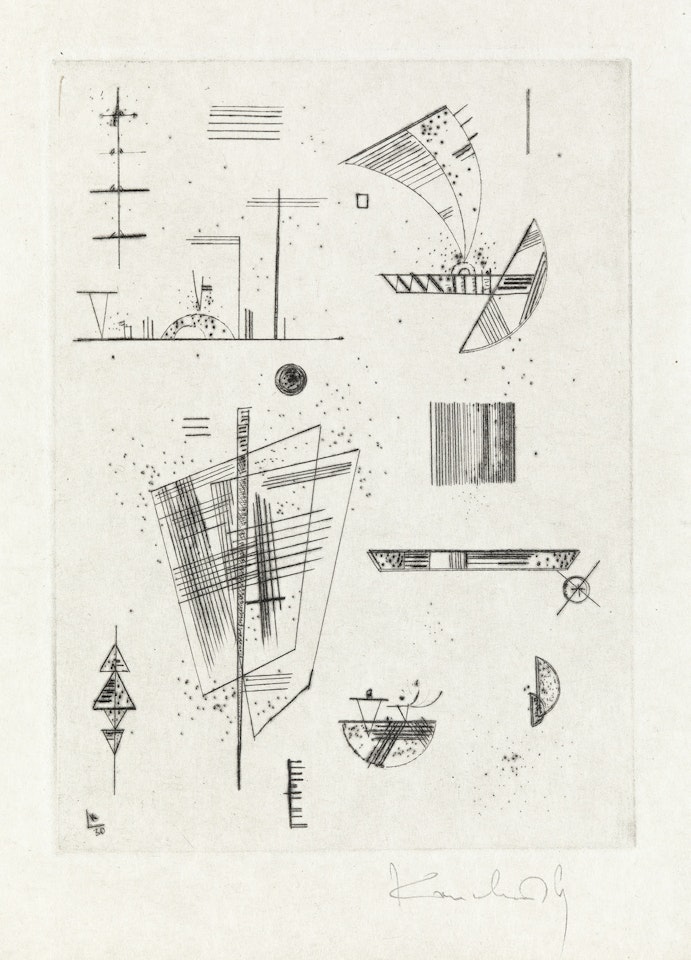 Erste Katnadel fur die Editions Cahiers d'Art by Wassily Kandinsky