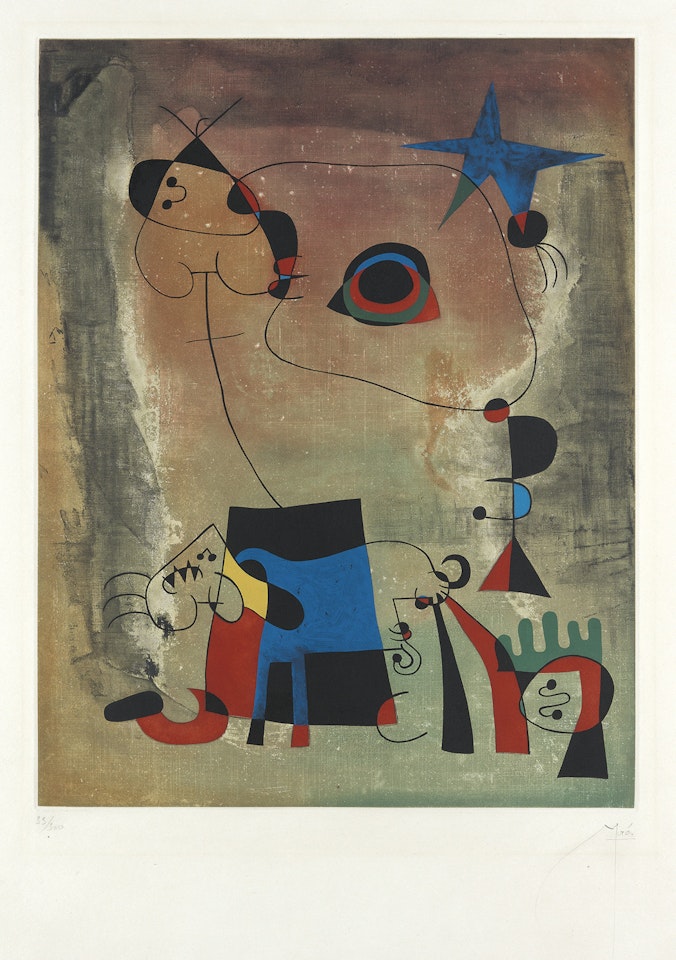 Le Chien bleu by Joan Miró
