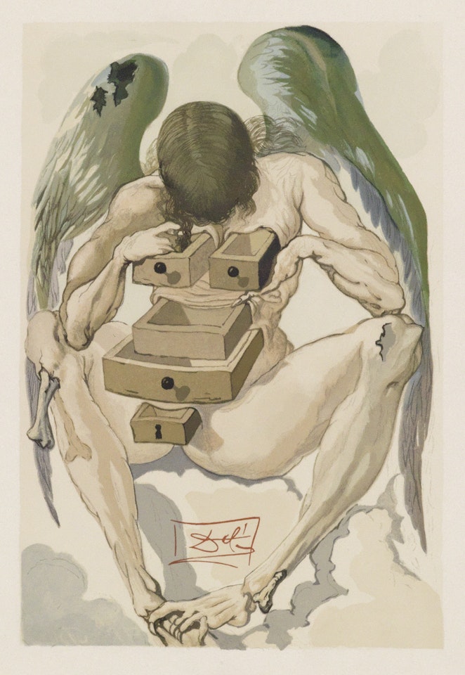 La Divine Comédie by Salvador Dali
