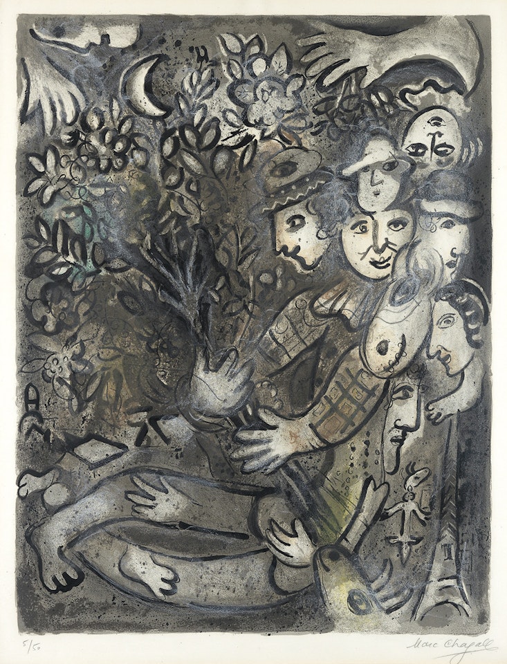 La Famille d'Arlequin by Marc Chagall