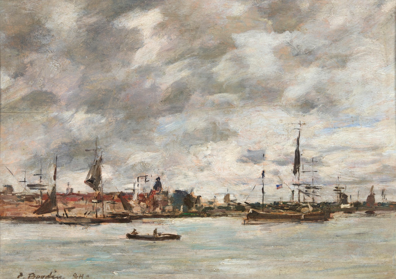 Dordrecht, La Meuse by Eugène Boudin
