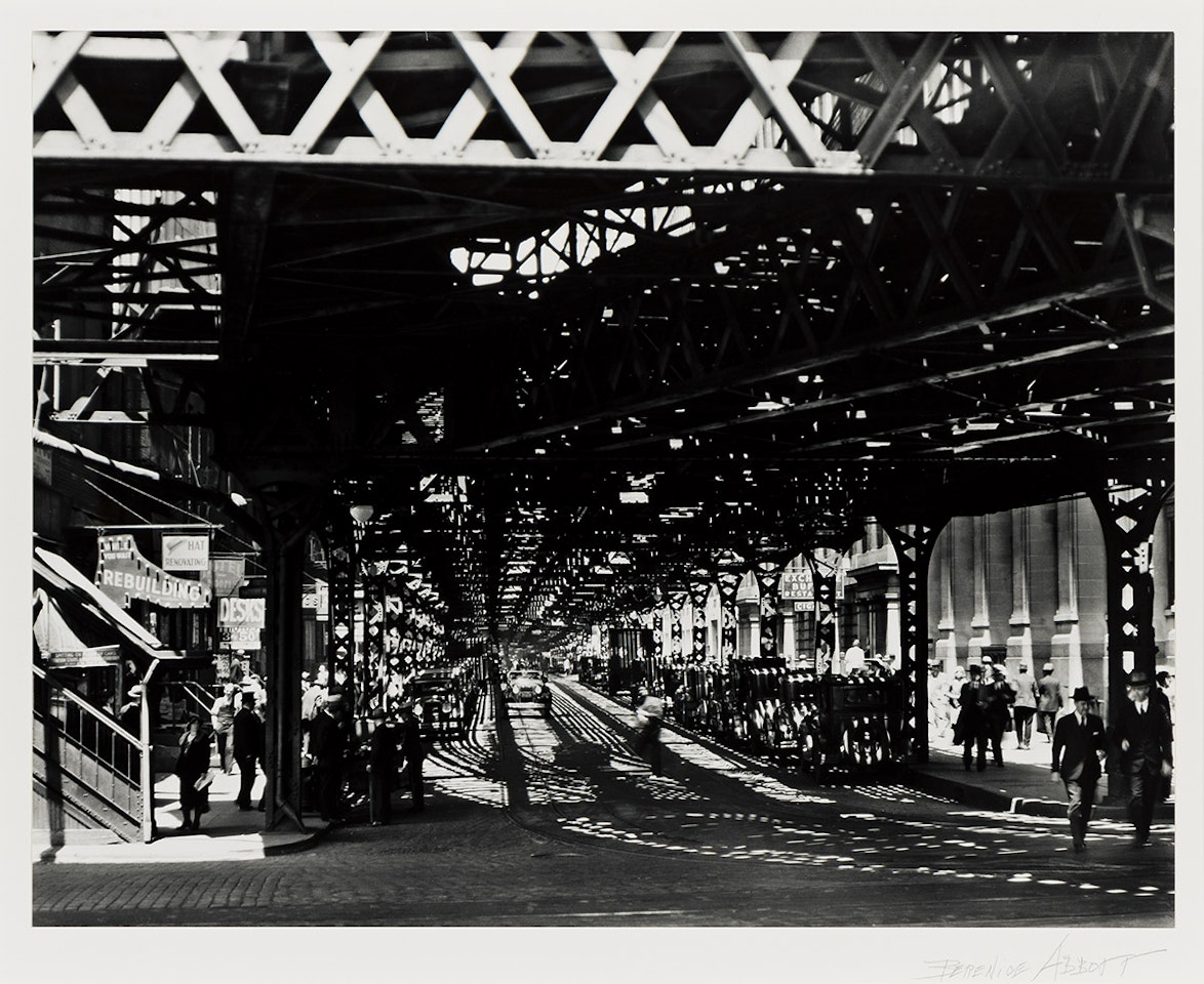 Under the El at the Battery by Berenice Abbott