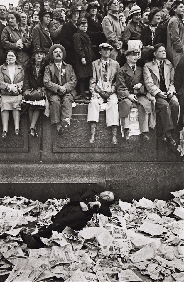 Coronation of King George VI, Trafalgar Square, London by Henri Cartier-Bresson