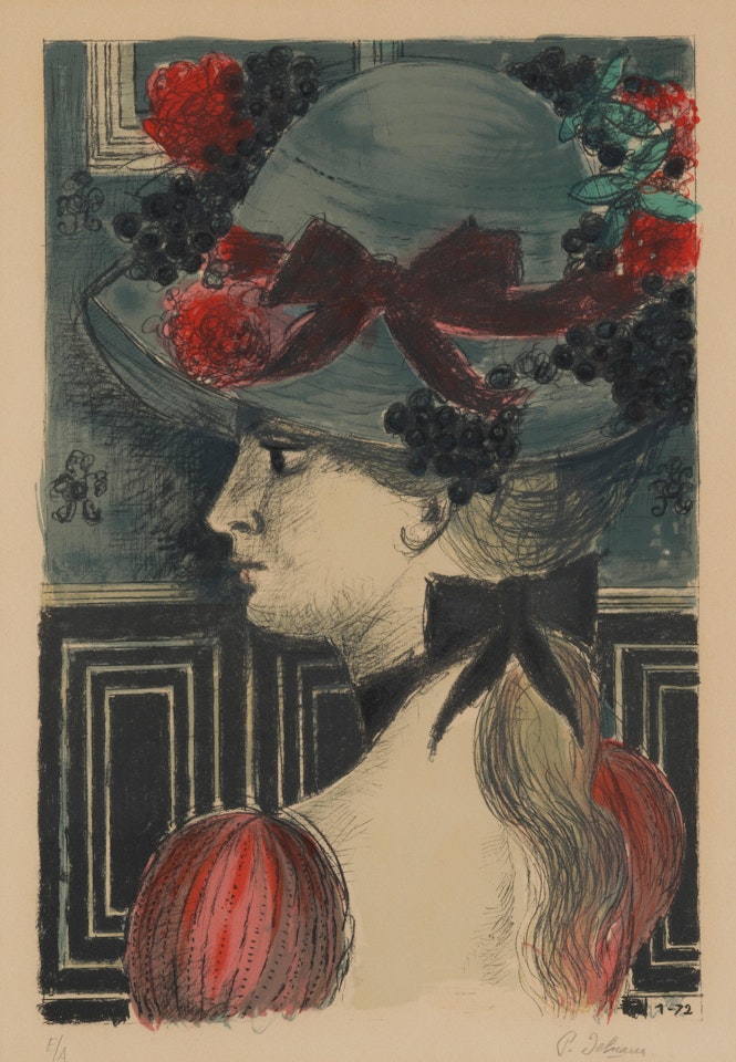 Le chapeau by Paul Delvaux