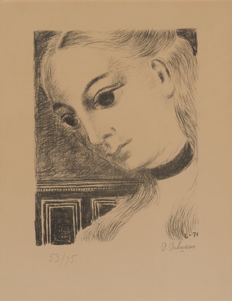 Anne de profil by Paul Delvaux