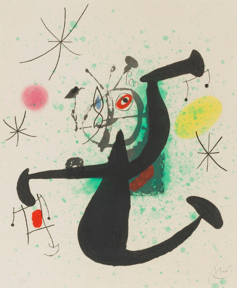 La demoiselle à bascule by Joan Miró