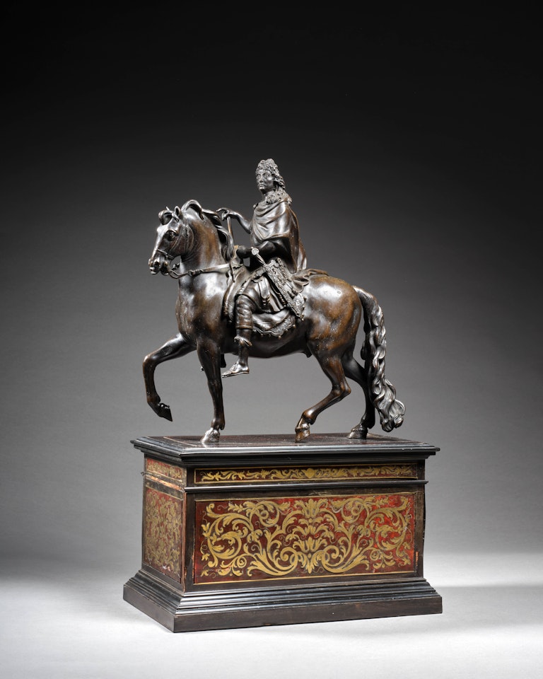 Louis XIV en empereur romain à cheval by French School