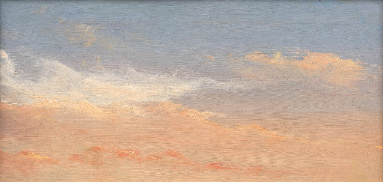 Etude de ciel by French School