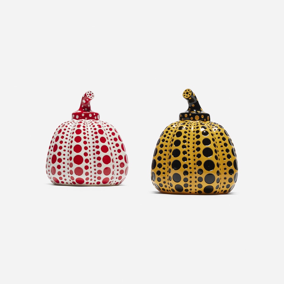 Pumpkin (two works) by Yayoi Kusama