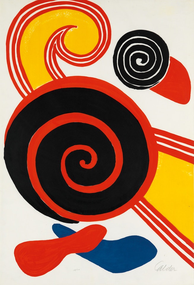 Spirale Rouge Et Noir by Alexander Calder