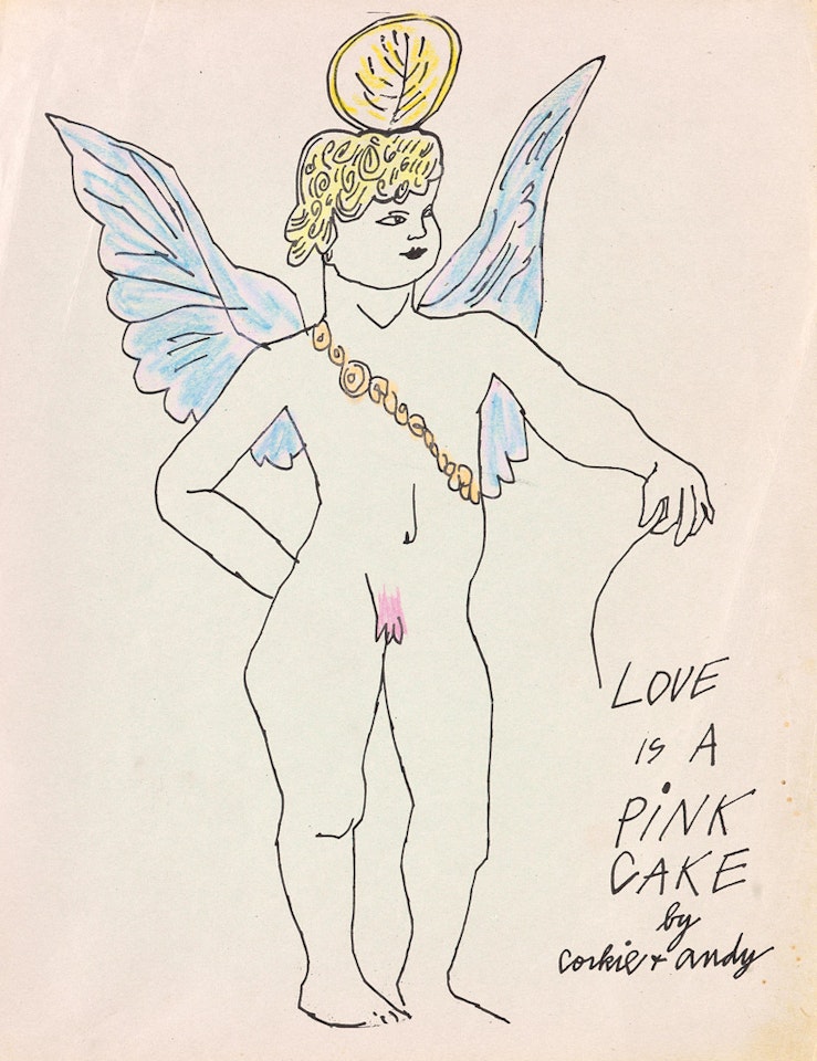 Love Is A Pink Cake: Title Page by Andy Warhol