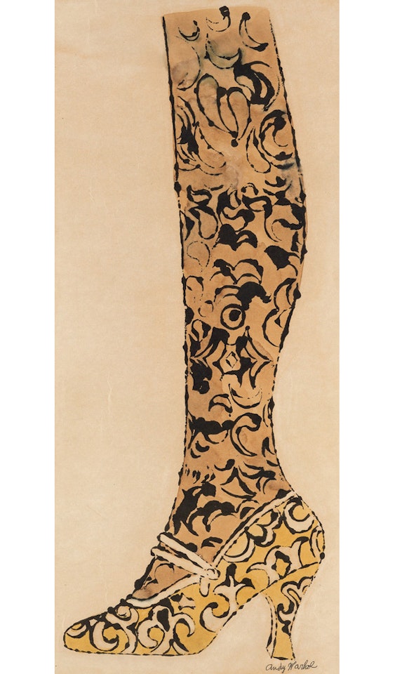 Shoe And Leg by Andy Warhol