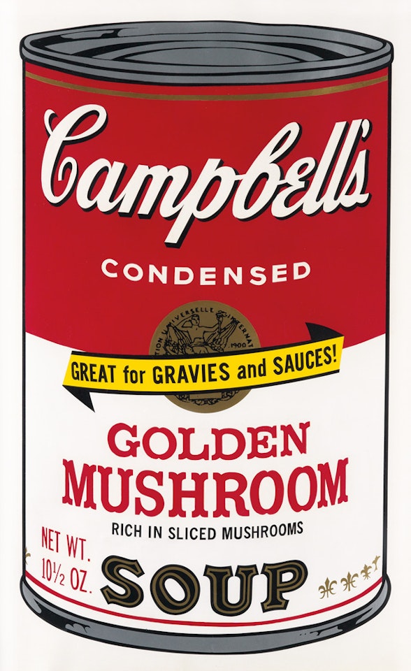 Campbell's Soup Ii: Golden Mushroom by Andy Warhol