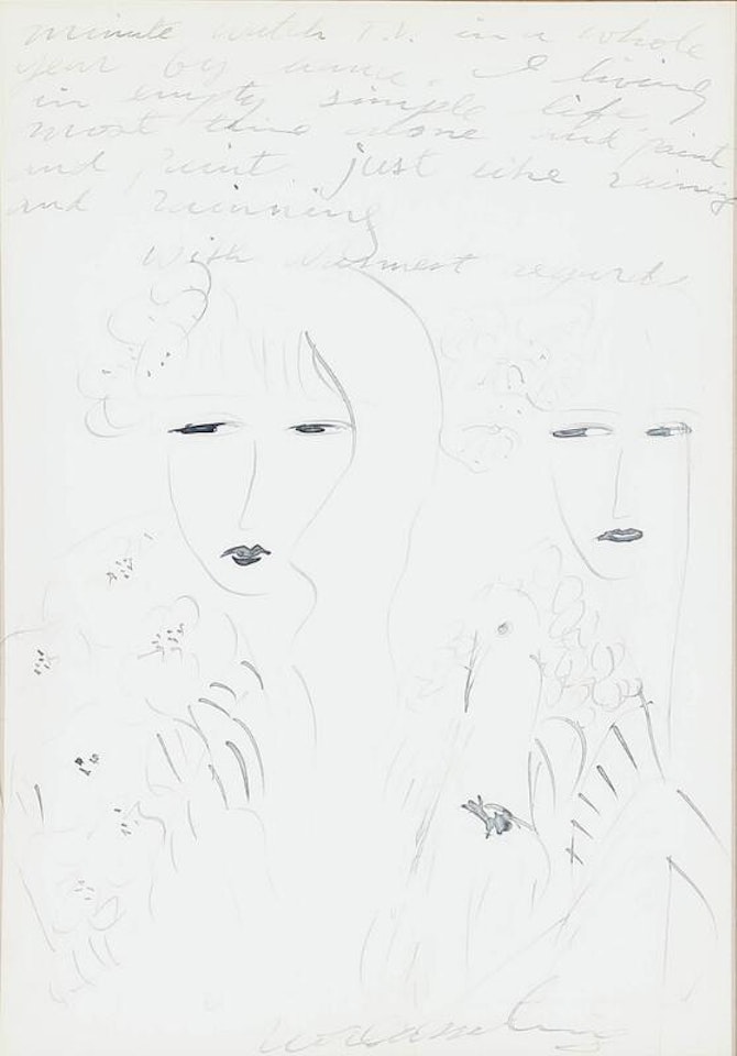 Women portraits by Walasse Ting