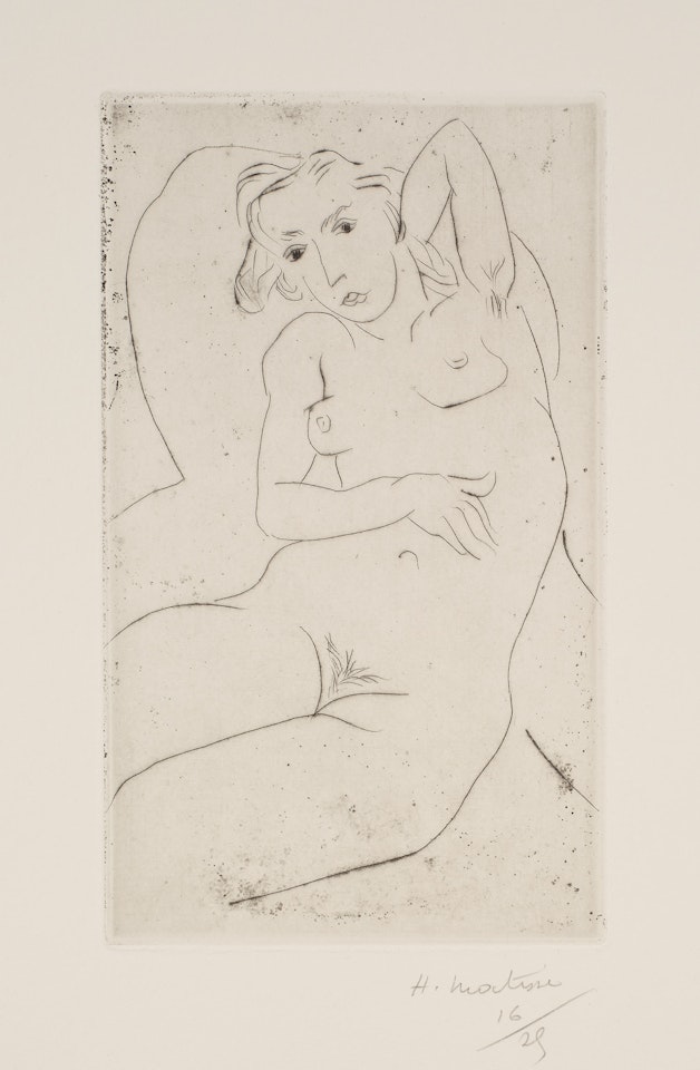 Nu assis-les yeux noirs (Seated Nude - with Black Eyes) (D. 97) by Henri Matisse