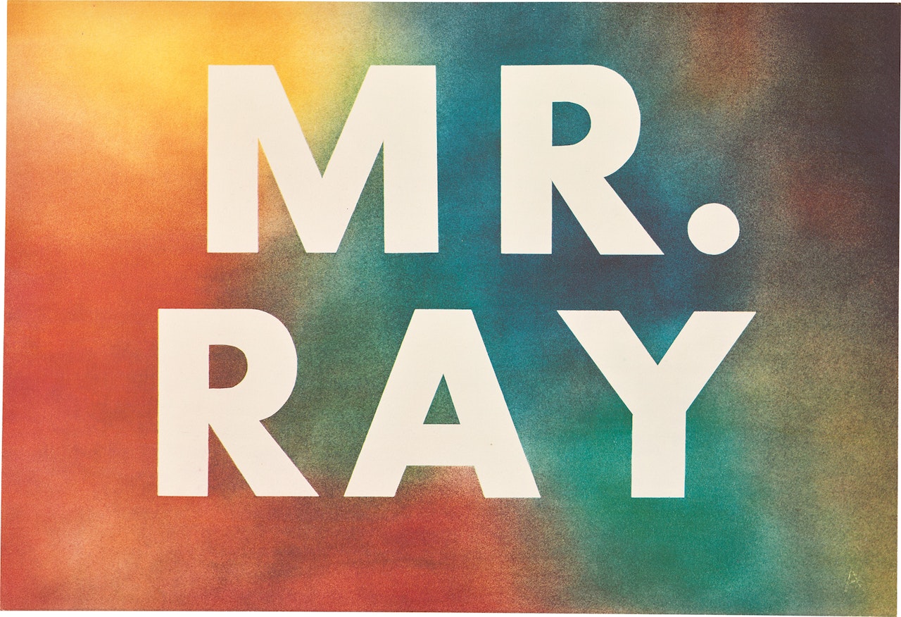 Mr. Ray (E. 86) by Ed Ruscha