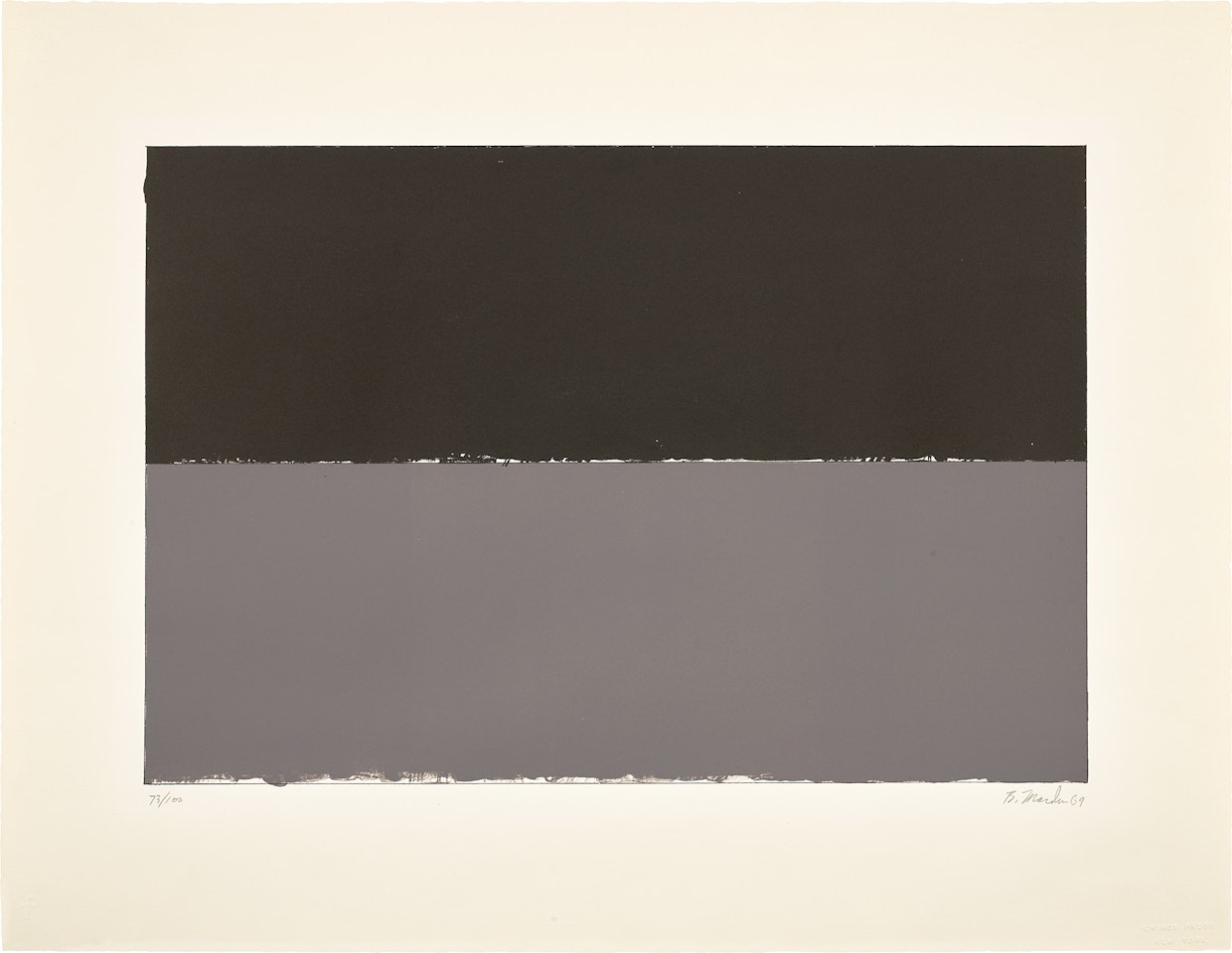 Gulf, from New York 10/69 (L. 16) by Brice Marden