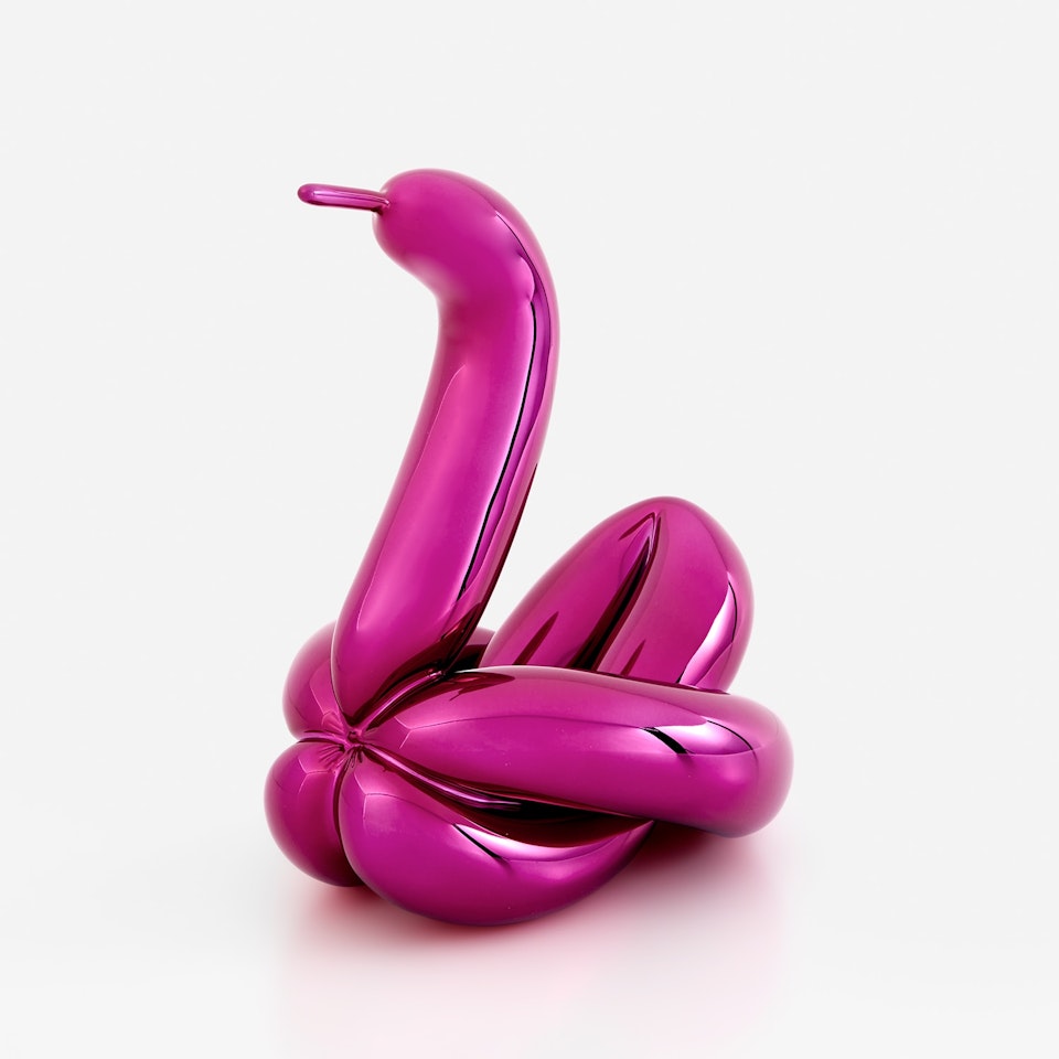 Balloon Swan (Magenta) by Jeff Koons