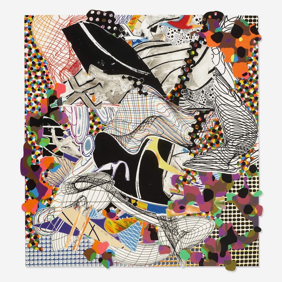 The Pequod Meets the Jeroboam: Her Story (from the Moby Dick Deckle Edges series) by Frank Stella