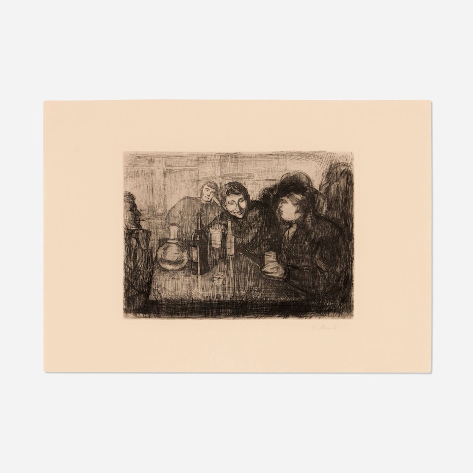 Kristiania Bohemians I by Edvard Munch