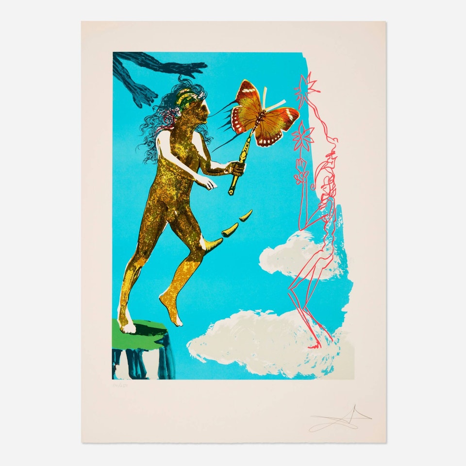 Release of the Psychic Spirit (from the Magic Butterfly and the Flowers suite) by Salvador Dali