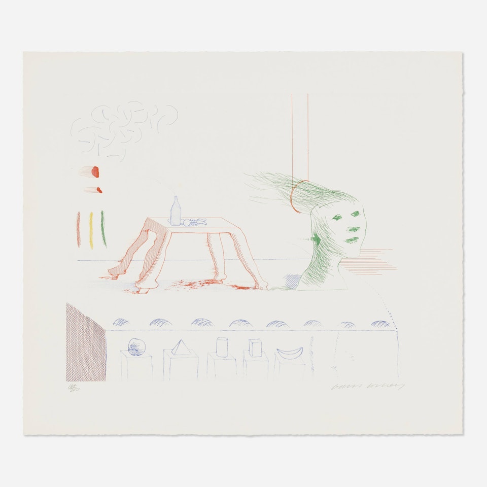A Moving Still Life (from The Blue Guitar portfolio) by David Hockney